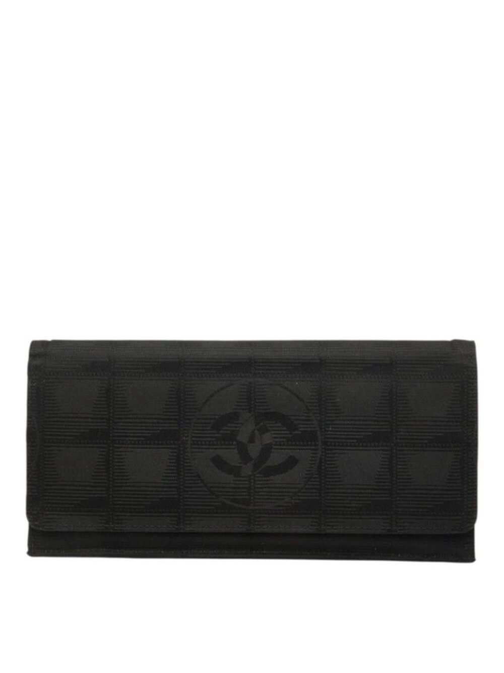 Chanel New Travel Line Wallet Black Nylon